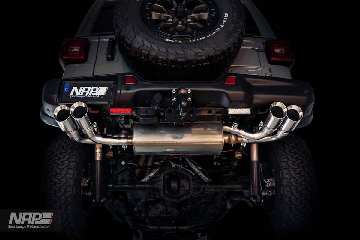 NAP Sportauspuff Jeep Wrangler Rubicon 392 Endrohranlage Eurotuner News