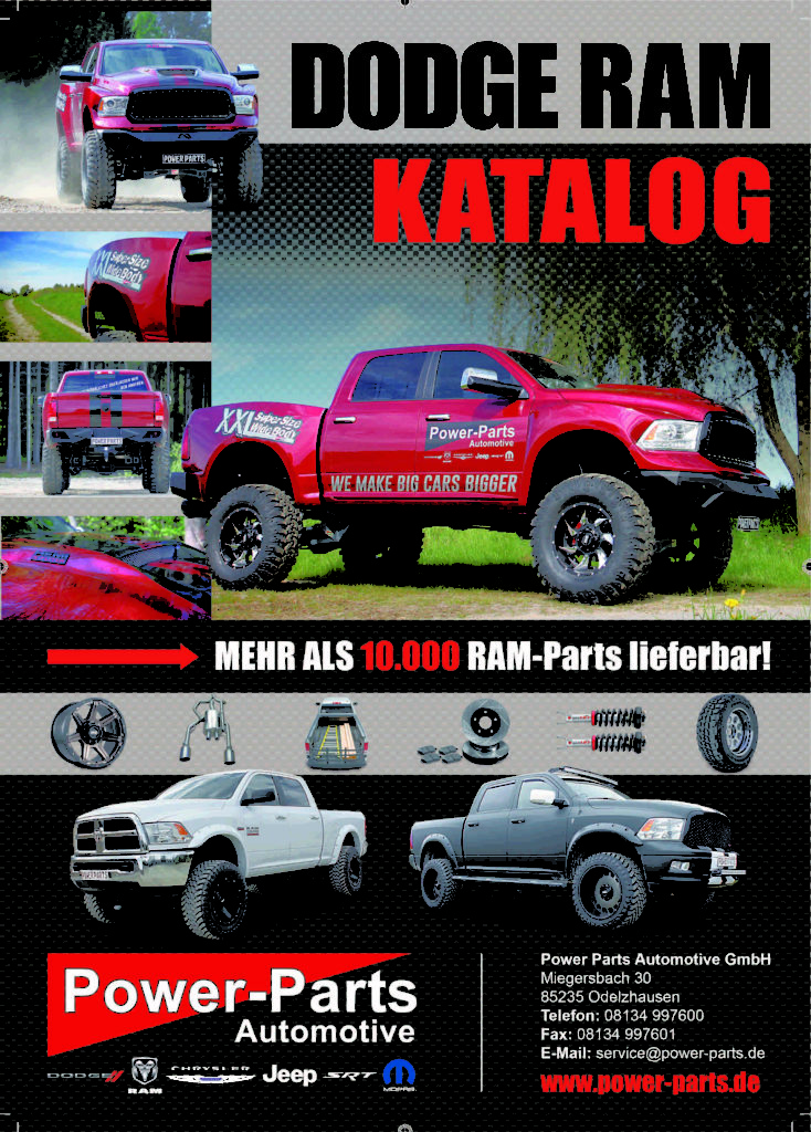 Neu: Dodge RAM-Katalog von Power-Parts!