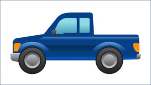 Emoji online Soziale Netzwerke Chat Messenger Smartphone Ford Neuheit Pick-up Truck