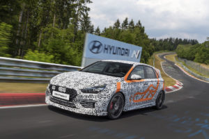 Neuheit limitiertes Sondermodell Premiere IAA 2019 Hyundai i30 N Project C lichtblau Tieferlegung Schmiedefelgen Nürburgring Nordschleife