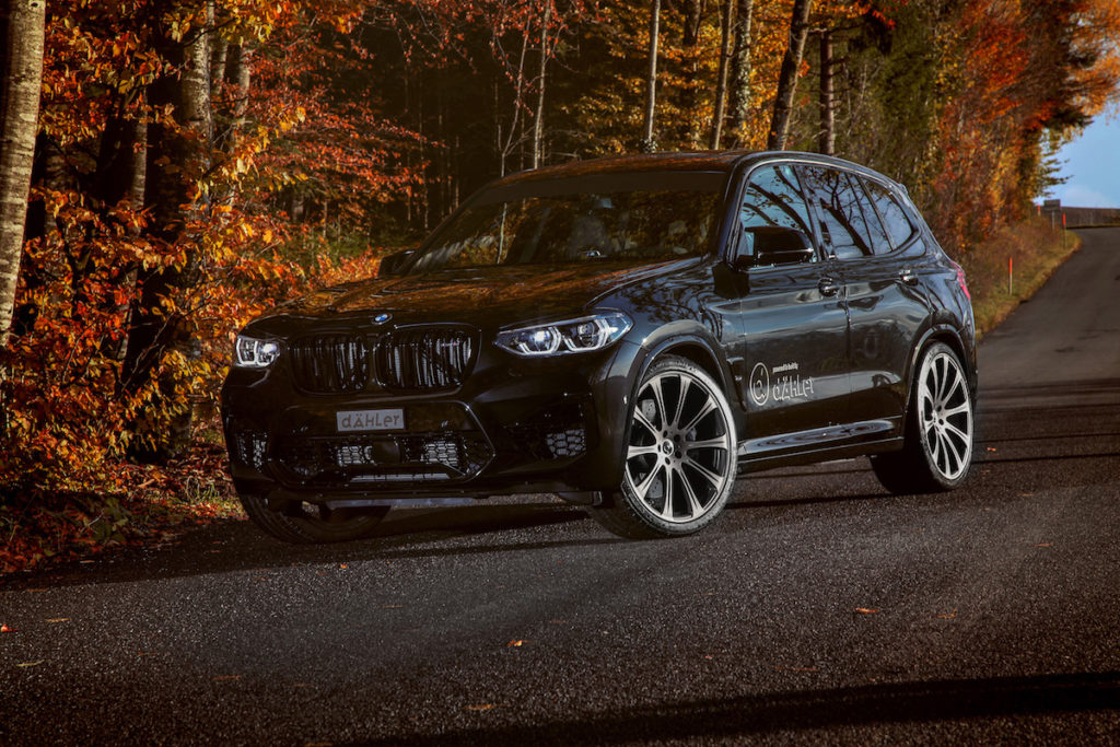 dÄHLer Competition Line BMW X3 M Tuning Leistungssteigerung Abgasanlage Fahrwerk Felgen CDC1
