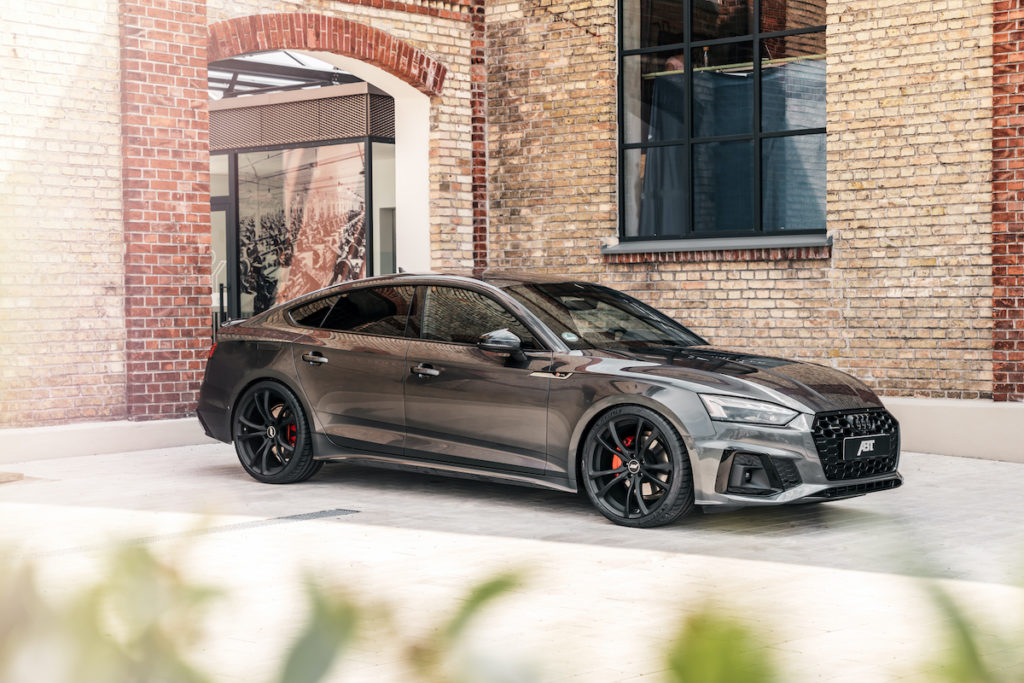 Audi A5 Sportback Facelift Abt Sportsline Carbon-Heckspoilerlippe Felgen Fahrwerk Leistungssteigerung Innenraum-Veredlung