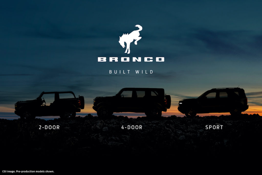 Neuheit Offroader Allradantrieb 4x4 Ford Bronco Zweitürer Viertürer Bronco Sport