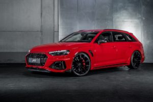 Audi RS 4 Avant Tuning ABT Sportsline RS4-S Leistungssteigerung Carbon-Bodykit Leistungssteigerung Tieferlegung Felgen Innenraum-Veredlung