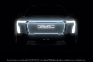 Elektroauto Teaser Preview US-Car Full-Size-Pick-up Neuheit GMC Sierra Denali
