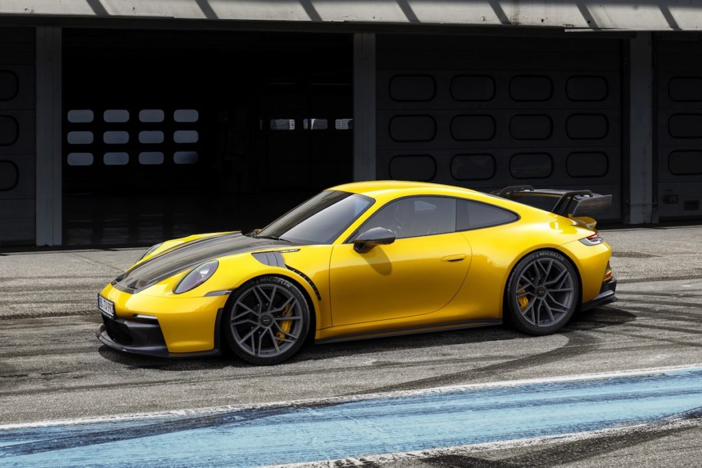 Porsche 911 GT3 992 Sportwagen Tuning Techart Carbon-Bodykit Schmiedefelgen Formula VII Heckmotor Boxer