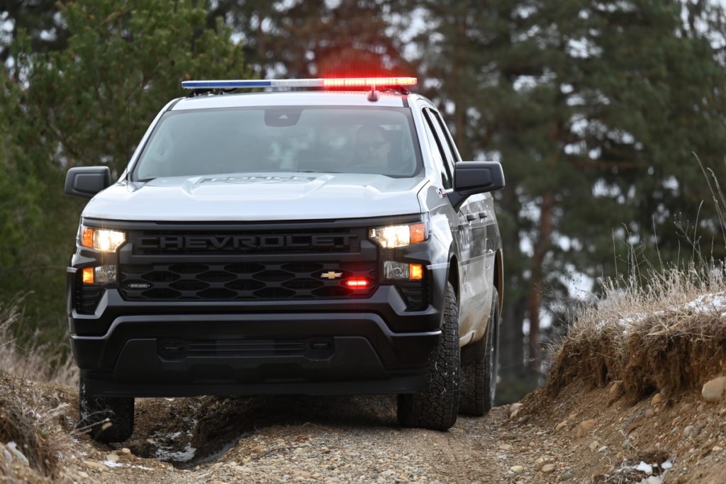 Chevrolet Silverado Police Pursuit Vehicle PPV 2023 Neuheit Pick-up Truck USA Polizeiauto