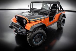 Jeep CJ Surge Concept SEMA Show 2022 Las Vegas Studie Elektroauto Geländewagen Mopar