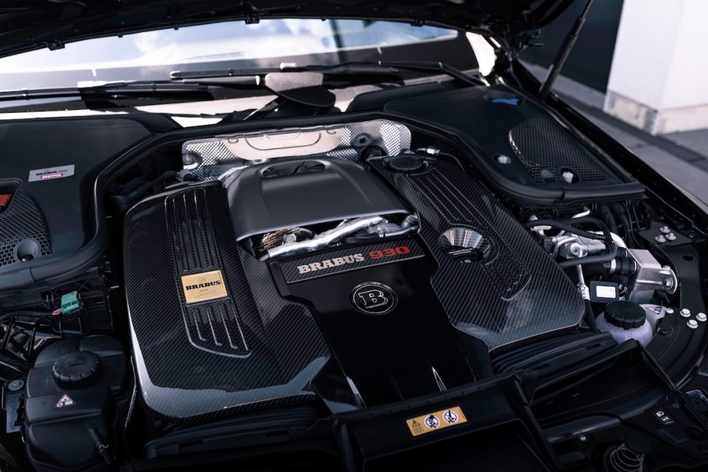 Brabus 930 Tuning Mercedes-AMG GT 63 S 4MATIC E Performance 4-Türer Coupé Leistungssteigerung Carbon-Bodykit Felgen Tieferlegung Innenraum-Veredelung