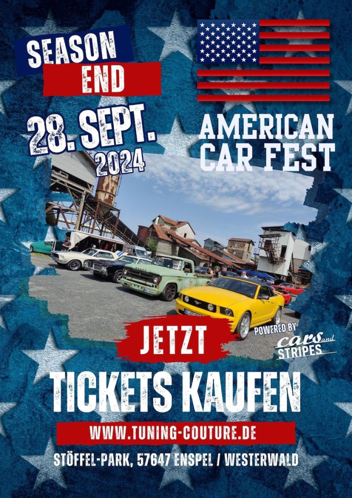 Flyer American Car Fest Season End 2024