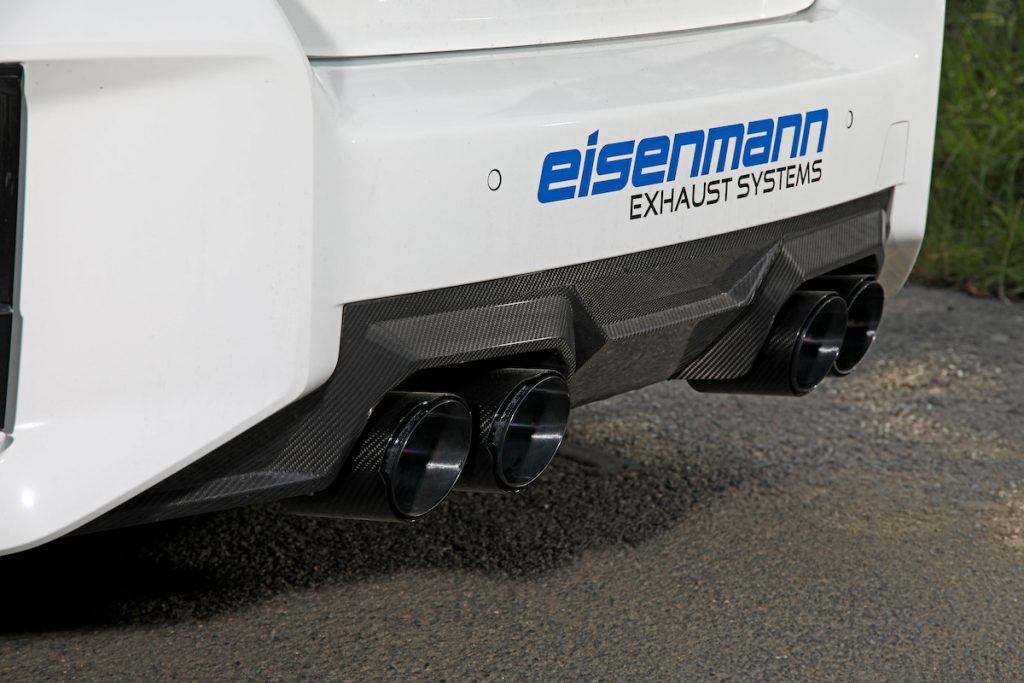 Eisenmann Exhaust Systems BMW M2 G87 Tuning Abgasanlage Endschalldämpfer Carbon Bodykit Felgen Folierung Gewindefahrwerk Innenraum Veredelung