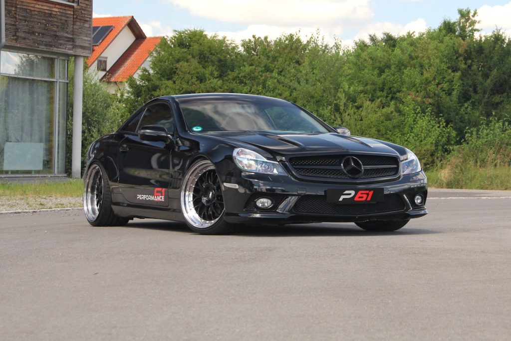 Mercedes R230 SL 500 Roadster Tuning Performanc61 Karosserie Bodykit Fahrwerk Tieferlegung Felgen Innenraum-Veredelung