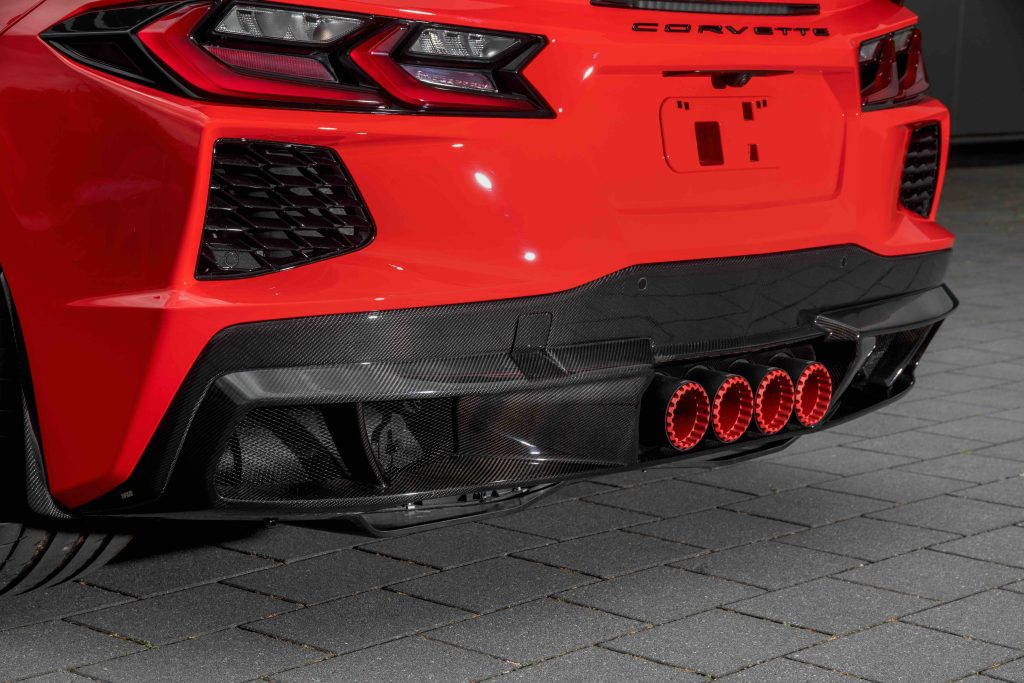 Chevrolet Corvette C8 mit Quad-Abgasanlage von NAP Sportauspuff