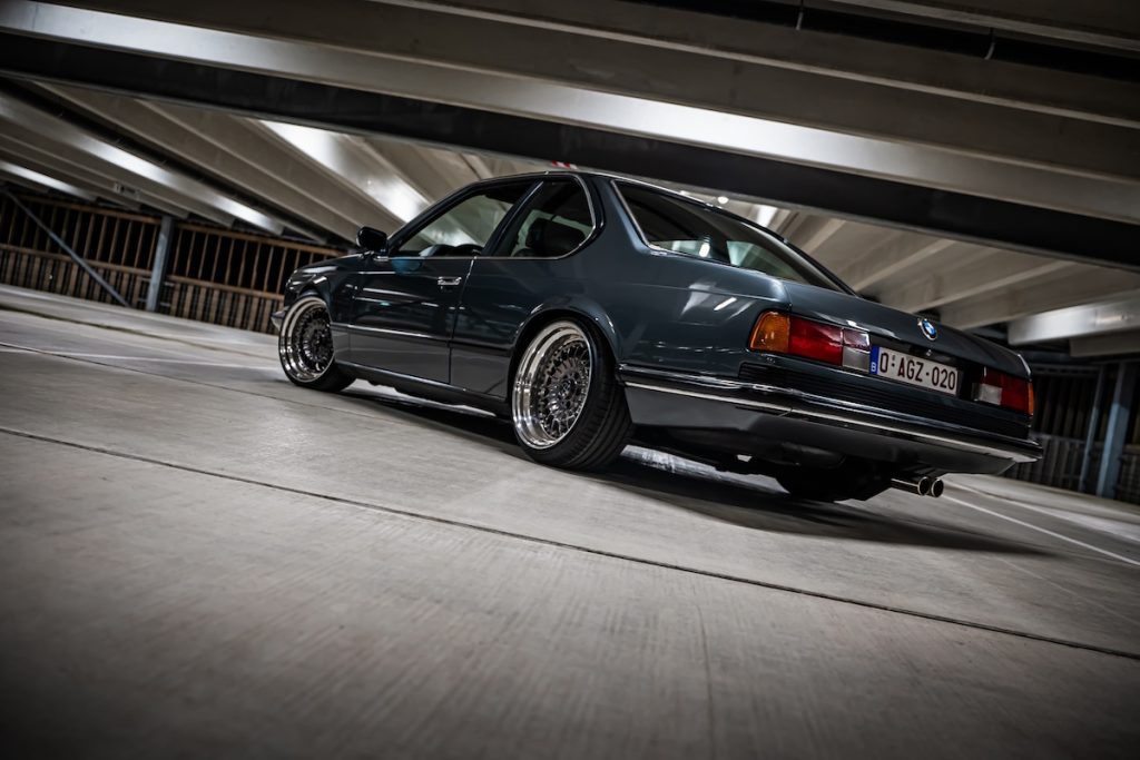 BMW E24 635 CSi Coupé Tuning Abgasanlage Fahrwerk Felgen Innenraum-Veredelung Belgien