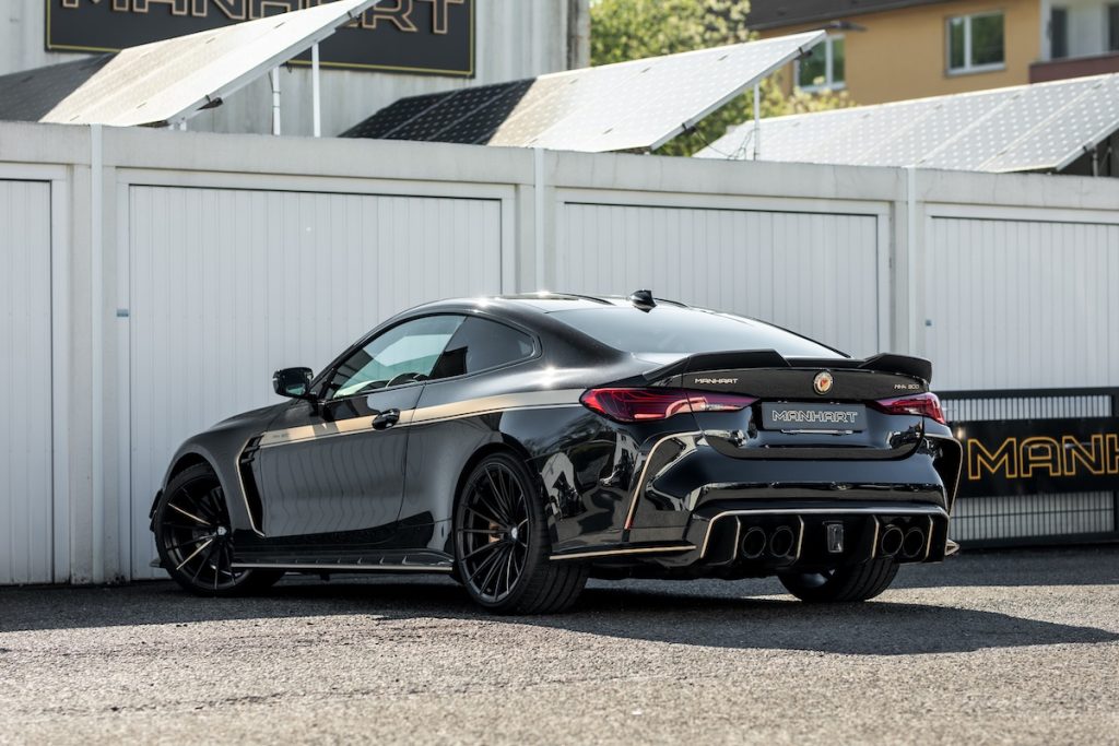 Manhart MH4 900 Tuning Leistungssteigerung Abgasanlage Fahrwerk Felgen Carbon Bodykit Innenraum-Veredelung BMW G82 M4 Coupé Topmodell