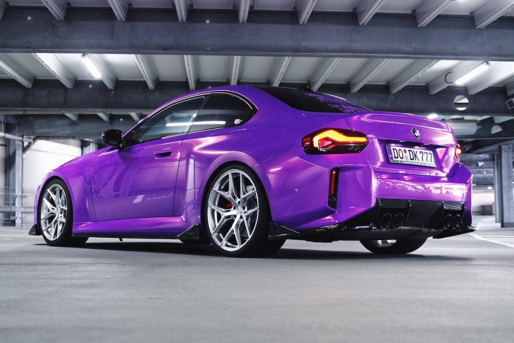 Barracuda Racing Wheels Razzer BMW G87 M2 Coupé MrSpectrum Tuning Felgen Gewindefahrwerk Tieferlegung Folierung Topmodell