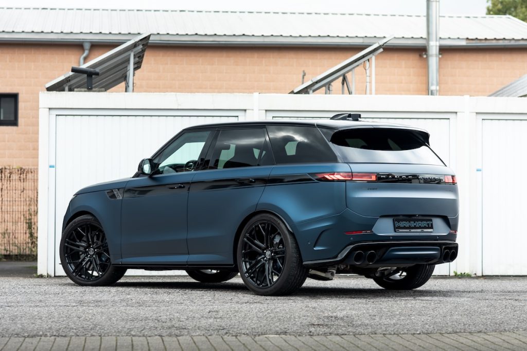 MANHART SV 800 Tuning Range Rover Sport SV Topmodell SUV Tuning Leistungssteigerung Abgasanlage Fahrwerk Tieferlegung Felgen Dekorsatz