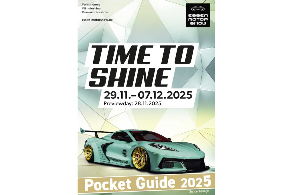 Essen Motor Show Pocket Guide 2025 Cover Titelseite Booklet Download Tuning-Couture