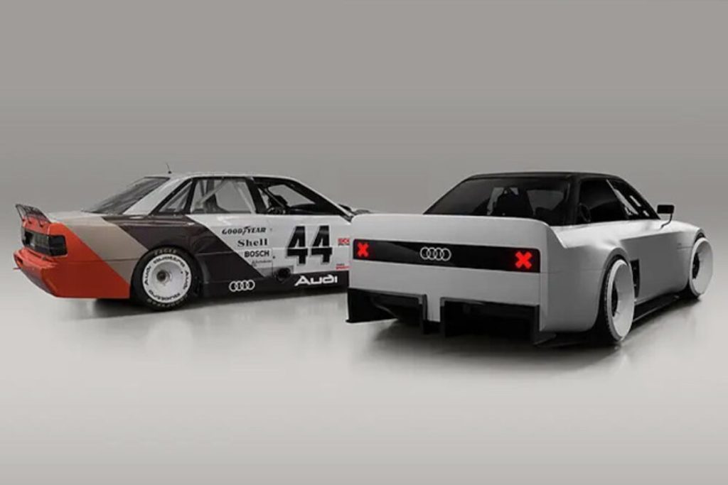 Audi GT50 Concept Azubi-Projekt Neckarsulm Jubiläum 50 Jahre Fünfzylinder Retro-Style 90 quattro IMSA GTO 200 quattro Trans-Am