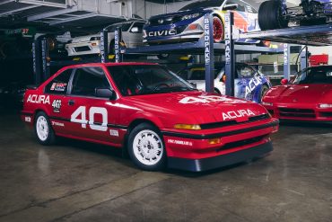 Acura 40 Jahre Jubiläum Integra 40 Racer Rennwagen Sportcoupé Neuaufbau Honda Racing Corporation HRX Motor Fahrwerk Bremsen Semislicks Innenraum-Upgrade