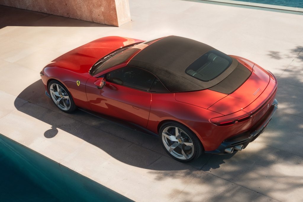Ferrari Amalfi Spider Front-Mittelmotor Sportwagen Neuheit Biturbo-V8 Italien
