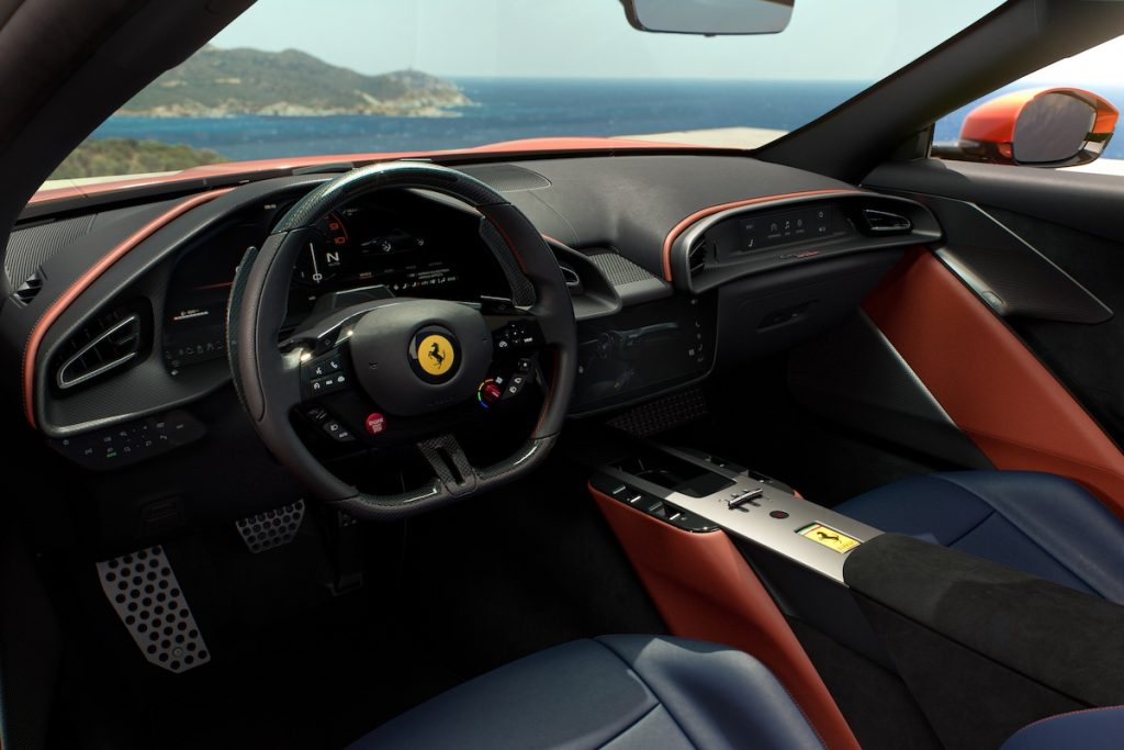 Ferrari Amalfi Spider Front-Mittelmotor Sportwagen Neuheit Biturbo-V8 Italien