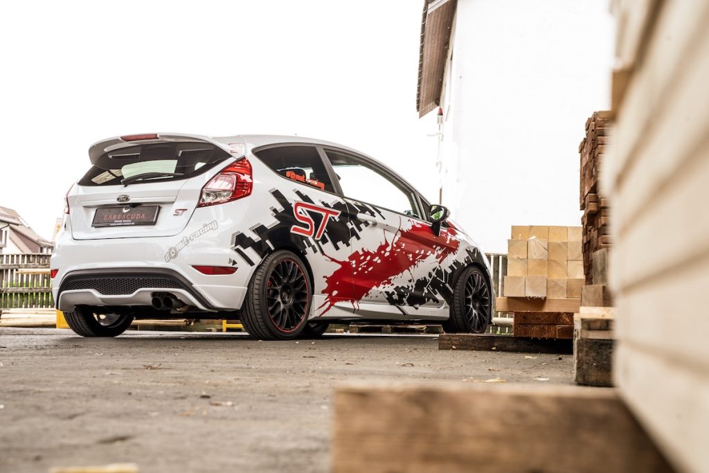 Barracuda Racing Wheels Karizzma Ford Fiesta ST Tuning Felgen Räder Gewindefahrwerk Abgasanlage Folierung Kleinwagen Hot Hatch Pocket Rocket