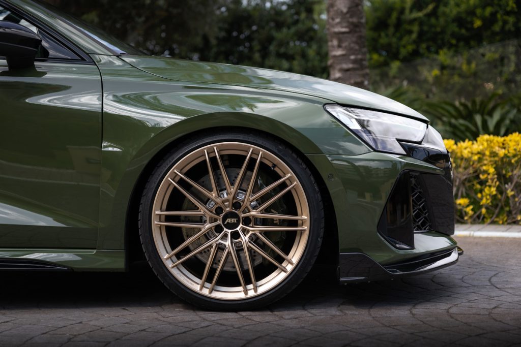 Abt Sportsline RS3 630 Tuning limitiertes Sondermodell Jubiläum Leistungssteigerung Bodykit Karosserieteile Fahrwerk Felgen Innenraum-Veredelung Audi Hot Hatch Topmodell Sportback