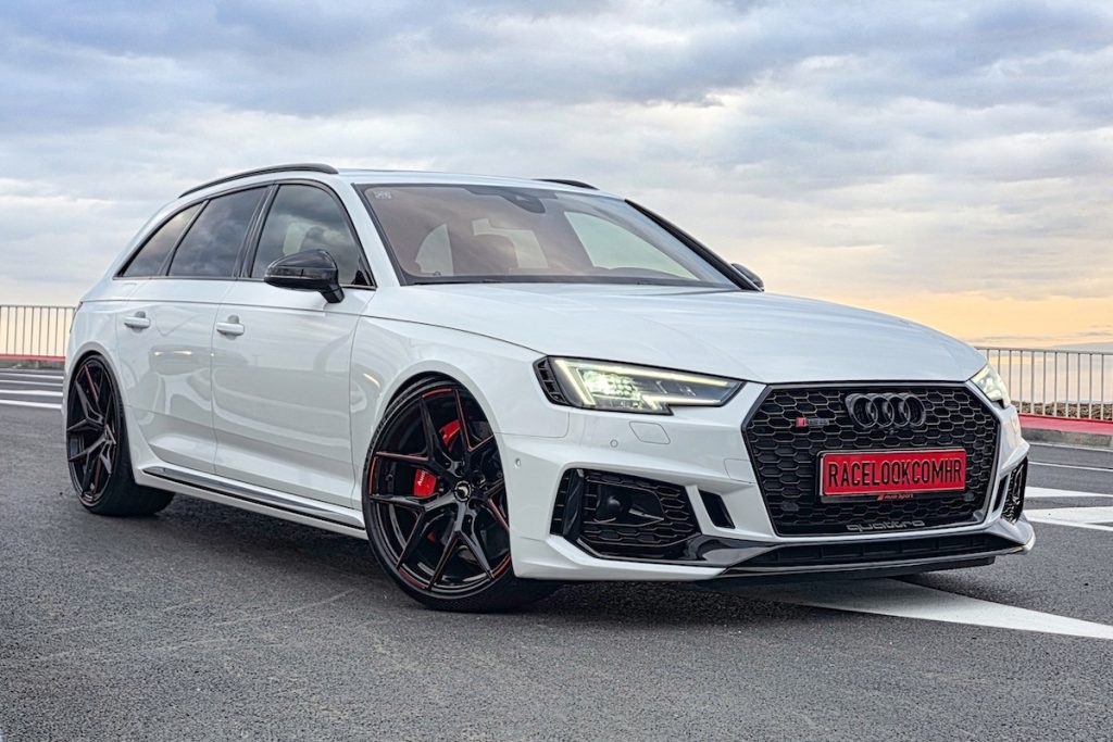 Barracuda Racing Wheels Audi RS 4 Avant Tuning Individualisierung Felgen Razzer Gewindefahrwerk Tieferlegung Formula Kroatien JMS Fahrzeugteile