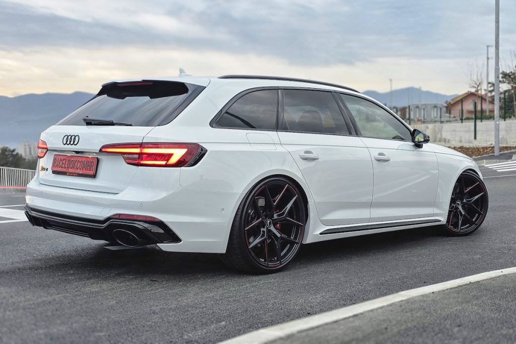 Barracuda Racing Wheels Audi RS 4 Avant Tuning Individualisierung Felgen Razzer Gewindefahrwerk Tieferlegung Formula Kroatien JMS Fahrzeugteile
