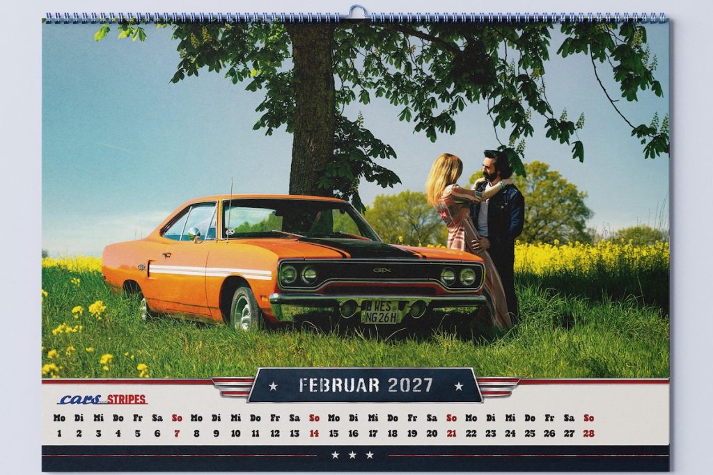 Camerican Cars 2027 powered by Cars and Stripes Wandkalender Neuheit Vorbestellung