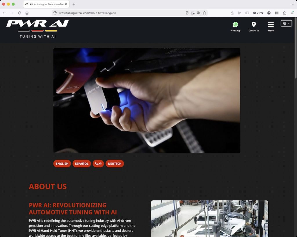 PWR AI HHT Tuning Files mit KI OBD-II-Adapter Leistungssteigerung