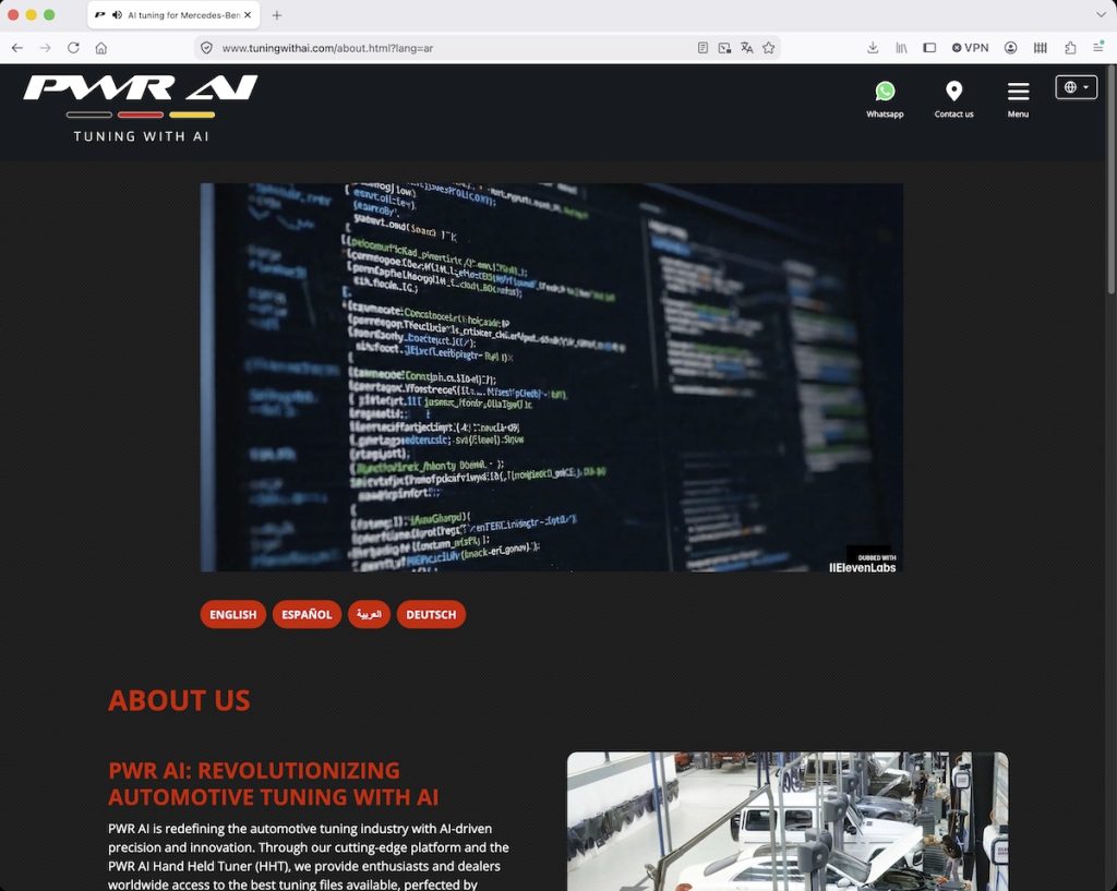 PWR AI HHT Tuning Files mit KI OBD-II-Adapter Leistungssteigerung