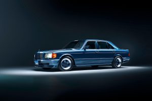 1984 Mercedes-Benz 500 SEL 5.0 AMG W126 Limousine Blueberry Sonderanfertigung USA Versteigerung RM Sotheby's