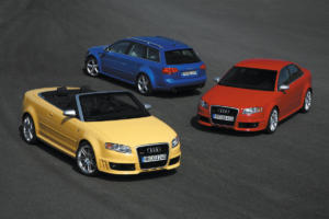 25 Jahre Audi RS Jubiläum RS 4 2. Generation Avant, Limousine, Cabriolet