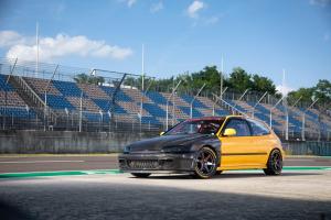 Honda Civic Turbo gelb