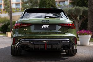 Abt Sportsline RS3 630 Tuning limitiertes Sondermodell Jubiläum Leistungssteigerung Bodykit Karosserieteile Fahrwerk Felgen Innenraum-Veredelung Audi Hot Hatch Topmodell Sportback