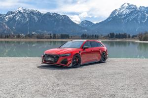 Abt Sportsline RS6-LE Tuning Leistungssteigerung Abgasanlage Felgen Fahrwerk Carbon-Bodykit Innenraum Veredelung Audi RS 6 Avant C8
