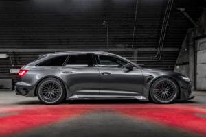 Abt RS6-R Sportkombi Tuning Bodykit Leistungssteigerung Felgen daytonagrau Audi RS 6 Avant