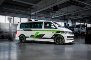 Abt e-Line e-Transporter T6 Elektroauto Tuning Aerodynamik Felgen Abt Sport GR