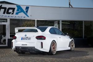 Alpha-N Performance M2 GT Tuning Carbon-Bodykit Felgen Tieferlegung Gewindefahrwerk Datendisplay BMW G87 Coupé Topmodell