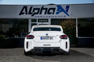 Alpha-N Performance M2 GT Tuning Carbon-Bodykit Felgen Tieferlegung Gewindefahrwerk Datendisplay BMW G87 Coupé Topmodell