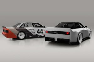 Audi GT50 Concept Azubi-Projekt Neckarsulm Jubiläum 50 Jahre Fünfzylinder Retro-Style 90 quattro IMSA GTO 200 Quattro Trans Am