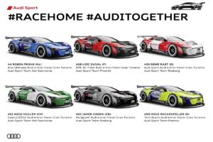 Audi #RaceHome Initiative Mike Rockenfeller eSports simRacing PlayStation 4 e-tron Vision Gran Turismo