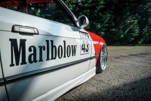 BMW E36 316i Coupé Tuning Airride Tieferlegung Felgen Bodykit Folierung Innenraum-Veredelung