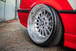 BMW E36 316i Coupé Tuning Airride Tieferlegung Felgen Bodykit Folierung Innenraum-Veredelung