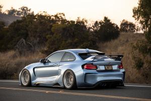 BMW F87 M2 Coupé Tuning Leistungssteigerung Widebody Karosseriekit Felgen Airride Luftfahrwerk Innenraum-Veredelung Carbon Topmodell