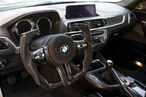 BMW F87 M2 Coupé Tuning Leistungssteigerung Widebody Karosseriekit Felgen Airride Luftfahrwerk Innenraum-Veredelung Carbon Topmodell