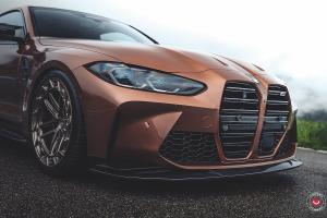 BMW G82 M4 Coupé Tuning Felgen VOSSEN Tieferlegung Gewindefahrwerk HS Motorsport