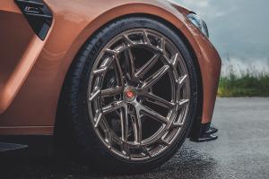 BMW G82 M4 Coupé Tuning Felgen VOSSEN Tieferlegung Gewindefahrwerk HS Motorsport